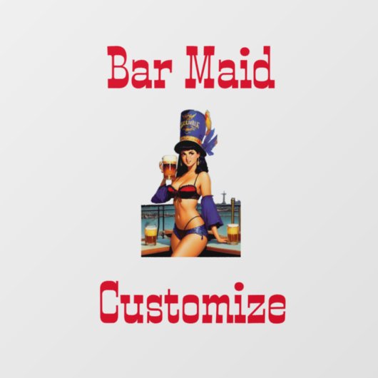 Bonafide Bar Maid Thunder_Cove Raamsticker (Vel)