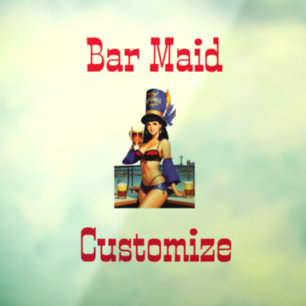 Bonafide Bar Maid Thunder_Cove Raamsticker