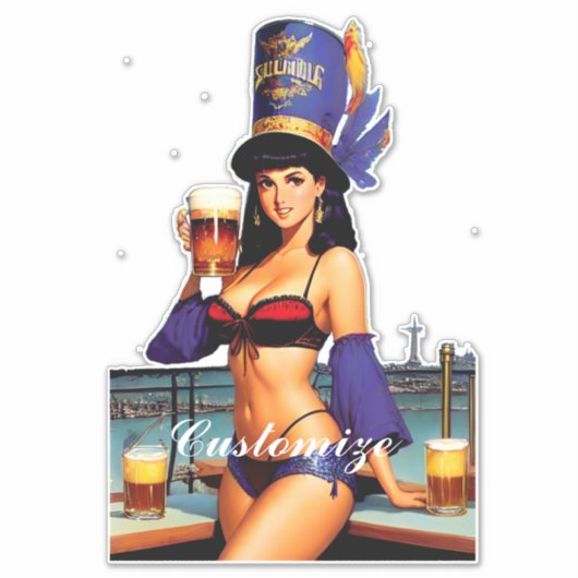 Bonafide Bar Maid Thunder_Cove Sticker (Voorkant)