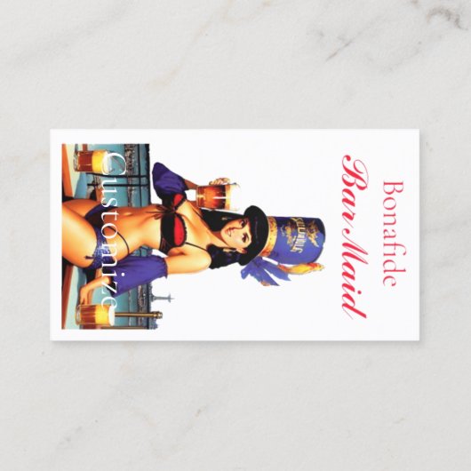 Bonafide Bar Maid Thunder_Cove Visitekaartje (Achterkant)