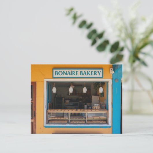 Bonaire bakery briefkaart (Staand voorkant)