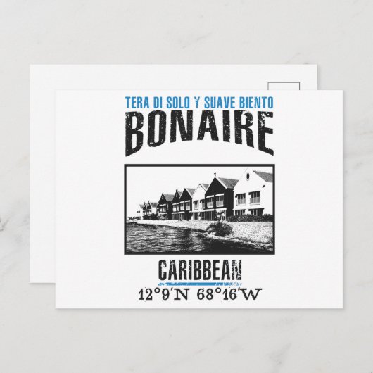 Bonaire Briefkaart (Voorkant / Achterkant)