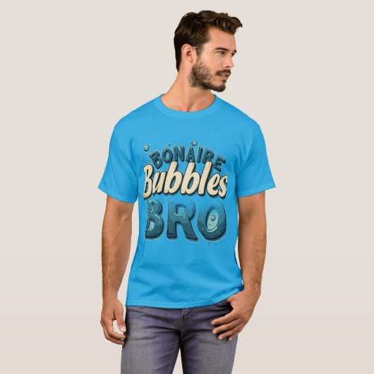 Bonaire bubbels bro t-shirt (Voorkant volledig)