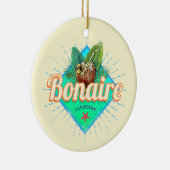 Bonaire Caraïbisch retro vakantie  eiland Keramisch Ornament (Rechts)