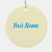 Bonaire Caraïbisch retro vakantie  eiland Keramisch Ornament (Achterkant)