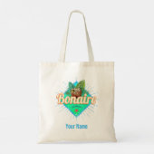 Bonaire Caraïbisch retro vakantie  eiland Tote Bag (Achterkant)