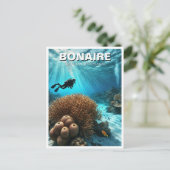 Bonaire Caribisch Nederland Scuba Diver Diving Briefkaart (Staand voorkant)
