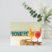 Bonaire cocktails briefkaart (Staand voorkant)