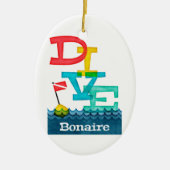 Bonaire Dive - Colorful Scuba Keramisch Ornament (Voorkant)