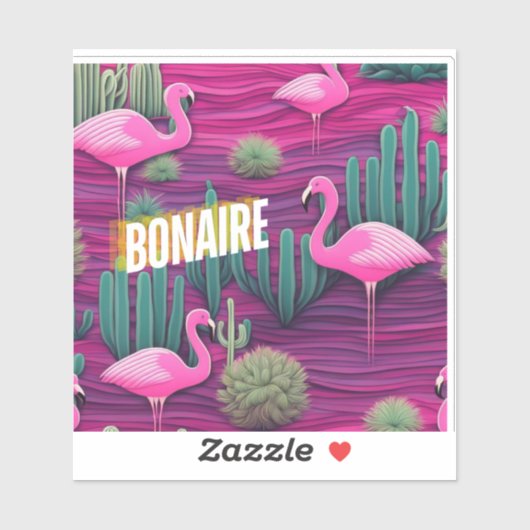 Bonaire duikers paradijs west indies caribbean sticker (Vel)