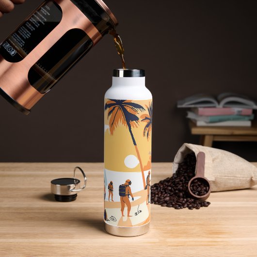 Bonaire duikgroep duiken waterfles (Koffie)