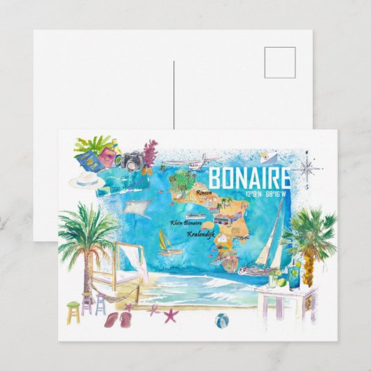 Bonaire Dutch Antilles Caribbean Island Feestdagenkaart (Voorkant / Achterkant)