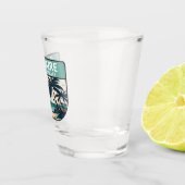 Bonaire Dutch Antilles Retro Emblem Shot Glas (Rechts)
