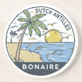 Bonaire Dutch Antilles  Zandsteen Onderzetter (Voorkant)