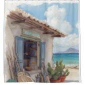 Bonaire fish shack douchegordijn (Voorkant)