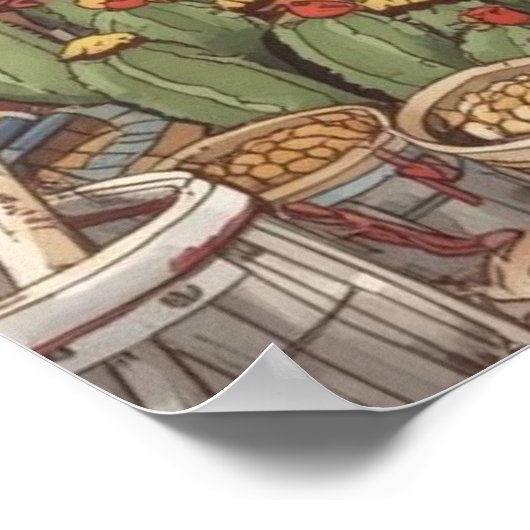 Bonaire fish shack poster (Hoek)