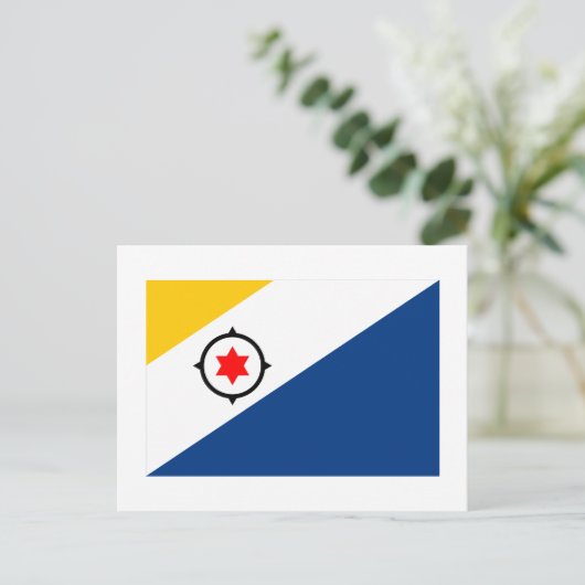 Bonaire Flag Briefkaart (Staand voorkant)