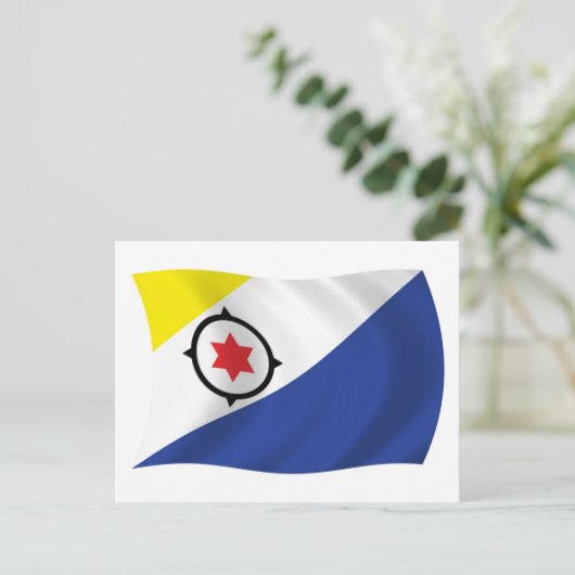 Bonaire Flag Briefkaart (Staand voorkant)