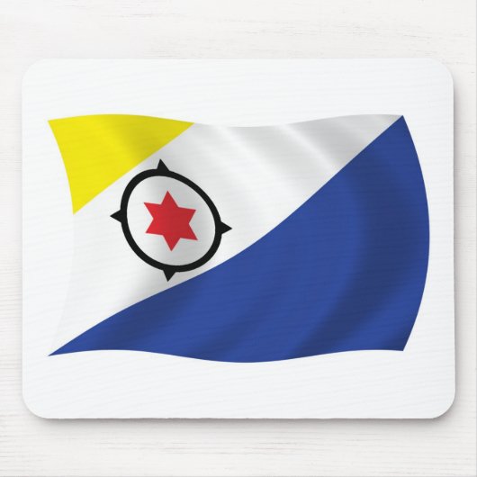 Bonaire Flag Mousepad Muismat (Voorkant)