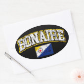 Bonaire Flag Ovale Sticker (Envelop)