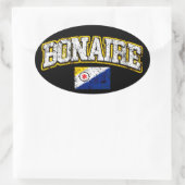 Bonaire Flag Ovale Sticker (Tas)