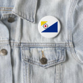 Bonaire Flag Ronde Button 5,7 Cm (In situ)