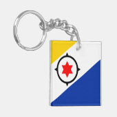 Bonaire Flag Sleutelhanger (Voorkant Links)