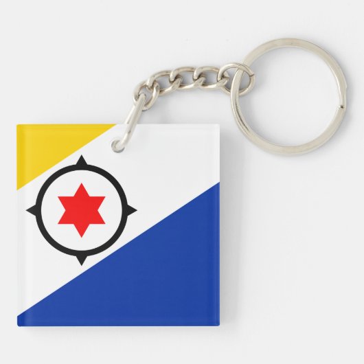 Bonaire Flag Sleutelhanger (Achterkant)