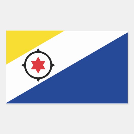 Bonaire Flag Sticker (Voorkant)