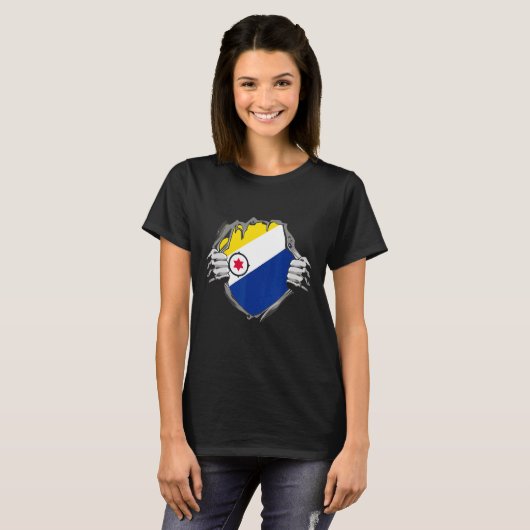 Bonaire Flag T-shirt (Voorkant volledig)