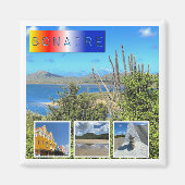 Bonaire fotocollage magneet (Voorkant)