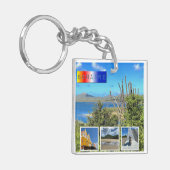 Bonaire fotocollage sleutelhanger (Voorkant Links)
