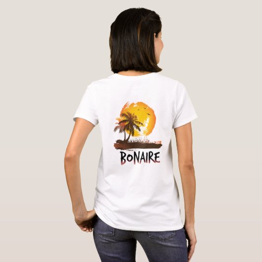 Bonaire grunge t-shirt (Achterkant volledig)