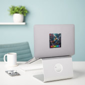 Bonaire koraalrif sticker (Laptop op bureau)