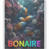Bonaire koraalrif sticker (Voorkant)