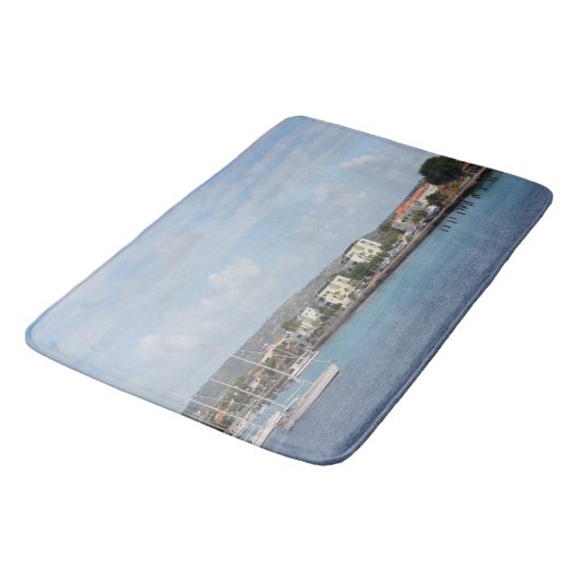 Bonaire Kralendijk Harbour Sailing Boats Badmat (Gekanteld)