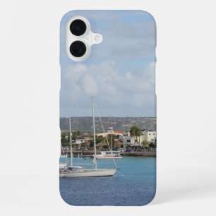 Bonaire Kralendijk Harbour Sailing Boats iPhone 16 Plus Hoesje
