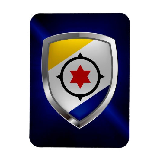 Bonaire Mettalic Emblem Magneet (Verticaal)