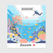 Bonaire naturen meesterwerk sticker (Vel)