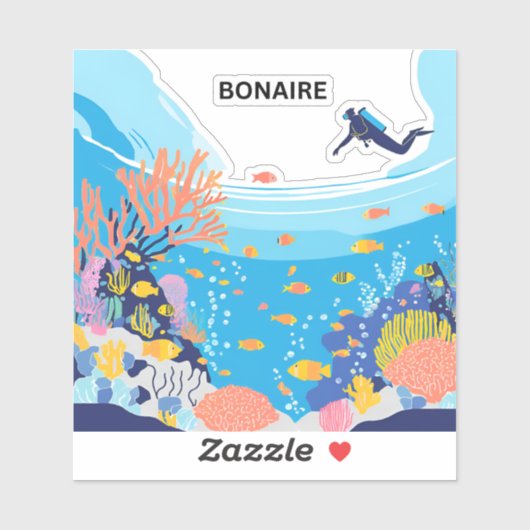Bonaire natuur wonderland sticker (Vel)