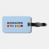 Bonaire Nautical Maritime Sailing Flags Bagagelabel (Achterkant horizontaal)
