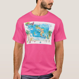 Bonaire Nederlandse Antillen Caribisch eiland Illu T-shirt