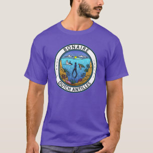 Bonaire Nederlandse Antillen Scuba-badge vintage T-shirt