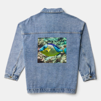 Bonaire papegaaivis denim jacket