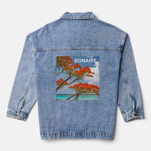 Bonaire poinciana denim jacket (Achterkant)