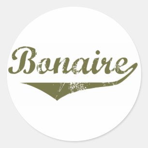 Bonaire Revolutie Stijl Ronde Sticker