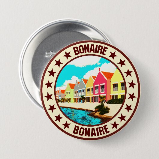 Bonaire Ronde Button 7,6 Cm (Voorkant /achterkant)