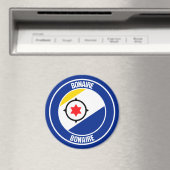 Bonaire Round Emblem Magneet (Insitu (Vaatwasser))