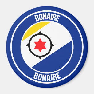 Bonaire Round Emblem Magneet