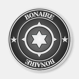 Bonaire Round Emblem Magneet